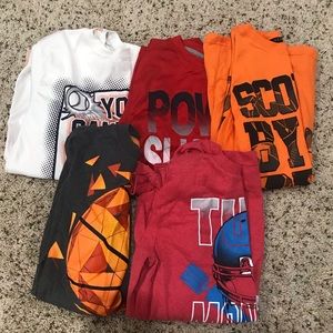 Boys athletic themed shirts